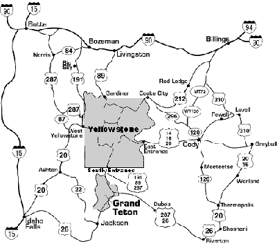 le parc yellowstone cody